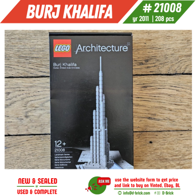 LEGO® Architecture Burj Khalifa 21008 – Dubai Mini Landmark