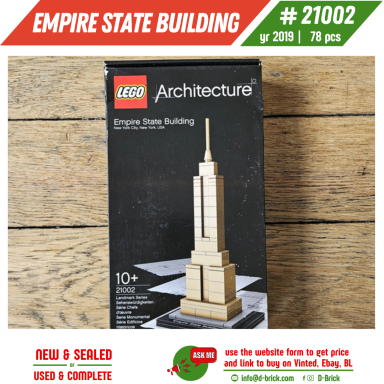 LEGO® Architecture Empire State Building 21002 – Classic NYC Set