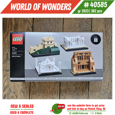 LEGO® Architecture World of Wonders 40585 – Mini Landmark Set