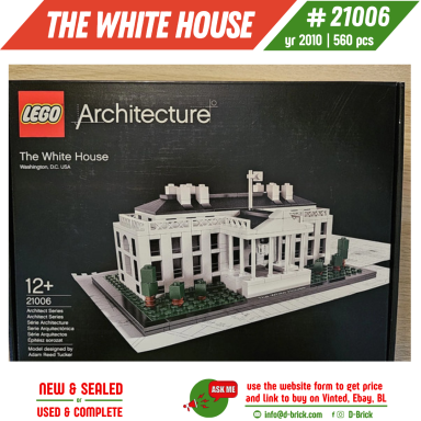 LEGO® Architecture The White House 21006 – Washington Landmark