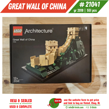 LEGO® Architecture Great Wall of China 21041 – Historical Landmark