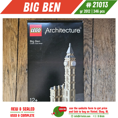 LEGO® Architecture Big Ben 21013 – London Landmark